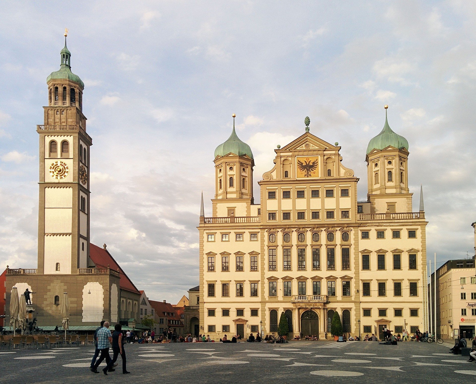Augsburg-Perlachturm-Rathaus