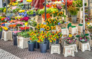 Stand-Markt-Blumen-Verkauf